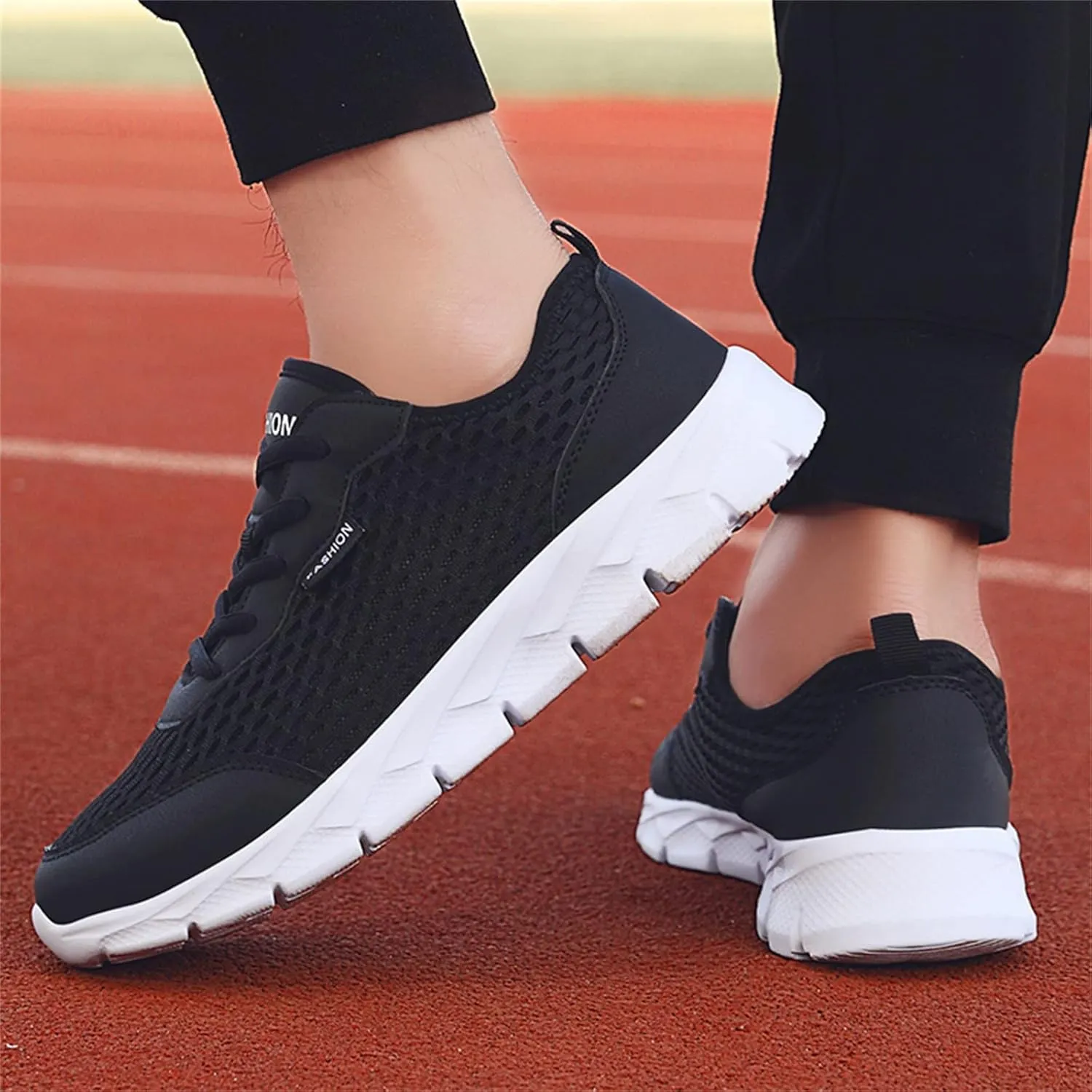 Women's Walking Sock Shoes Elastic Knit Lightweight Mens Dress Shoes Workout Women's Shoes Casual Black Platform Sneaker Red Tennis Shoe Cross Trainer Shoe