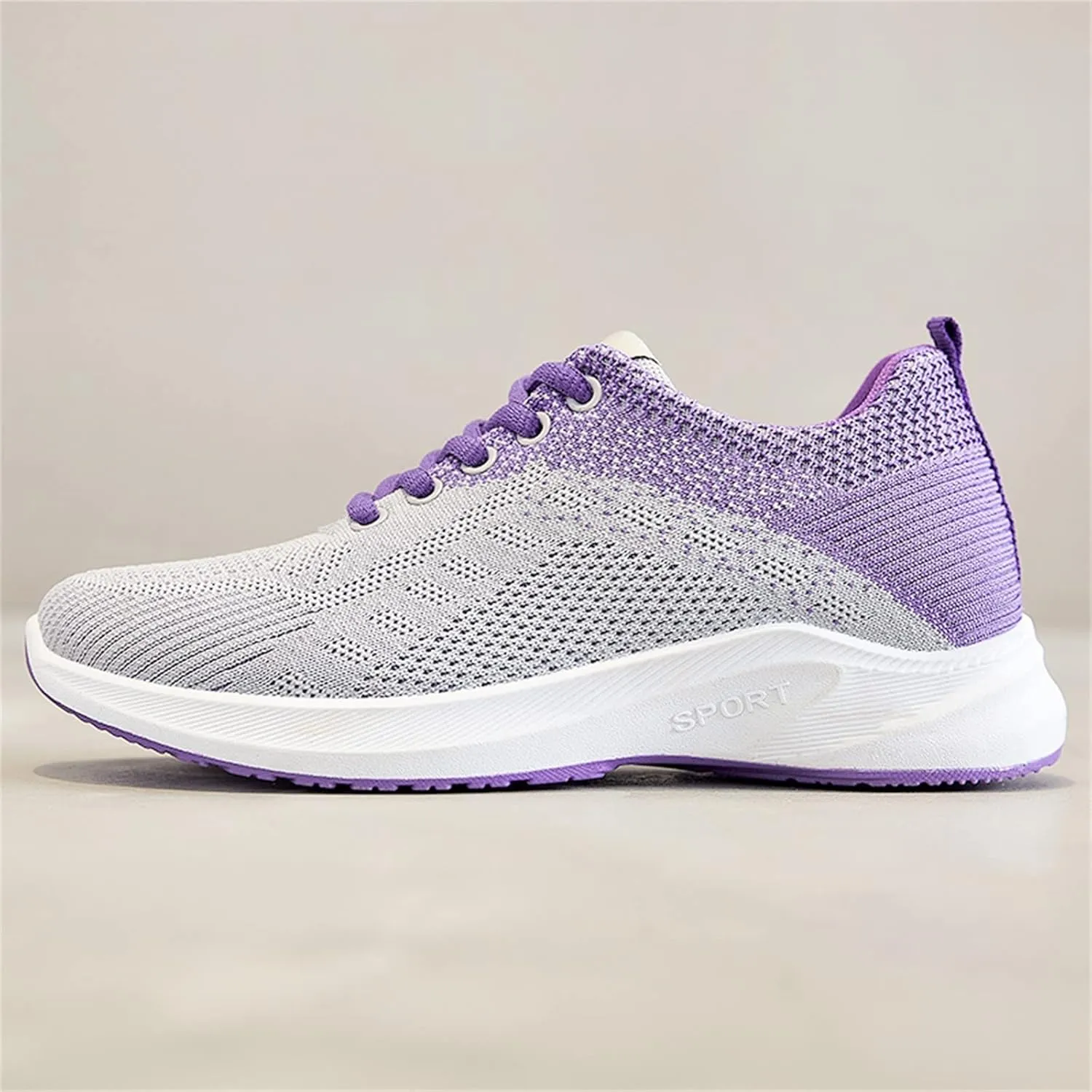 Women's Walking Sock Shoes Elastic Knit Lightweight Womens Tennis Shoes Wide Width Casual Shoes Black Platform Sneaker White Tennis Shoe Cross Trainer Shoe