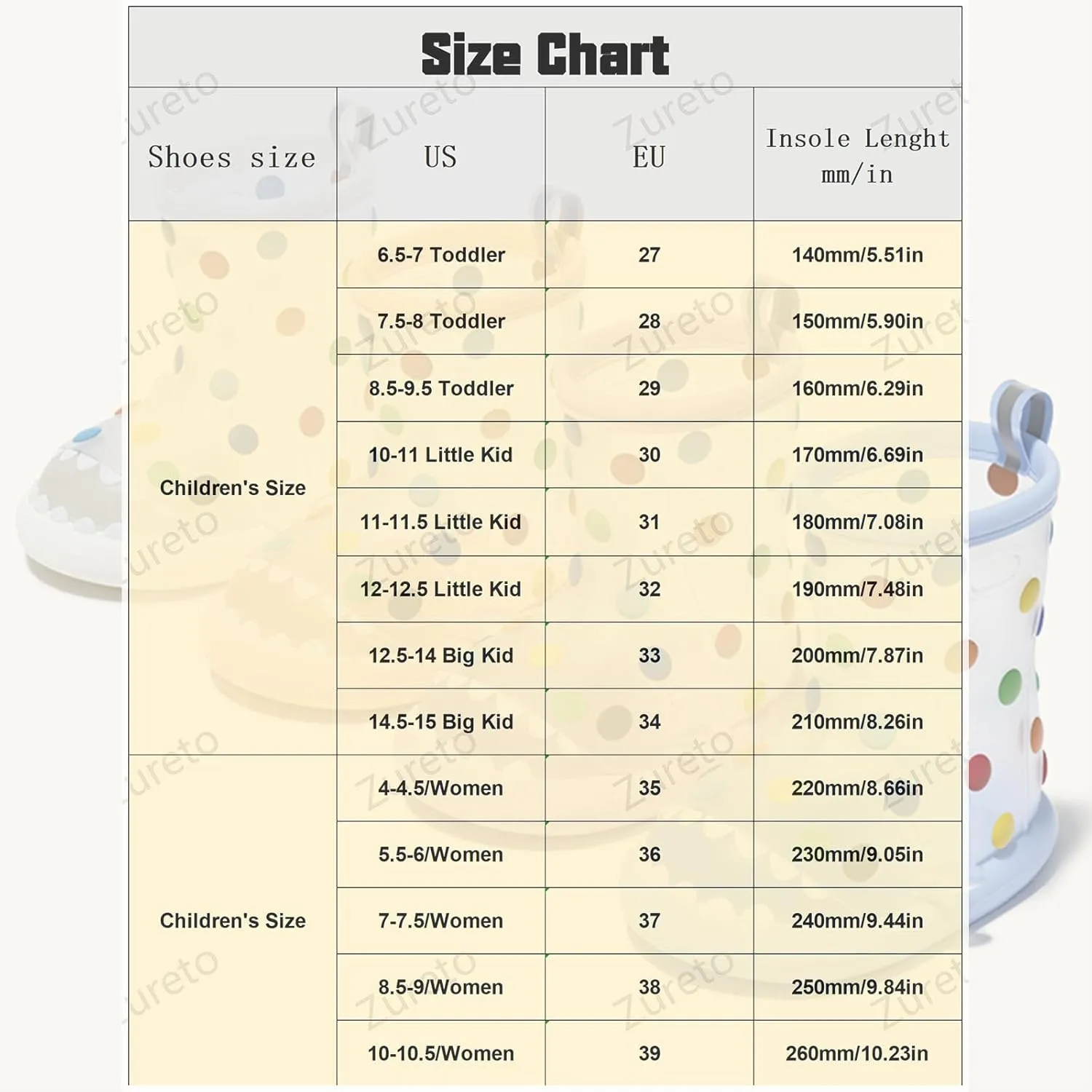 Zureto Cartoon Shark Rain Boots, Women kids 3D Animal Rainbow Shark Easy On Waterproof Anti-Slip Toddler Rain Shoes